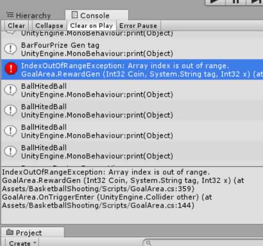 Unity IndexOutOfRangeException