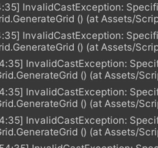 Unity InvalidCastException