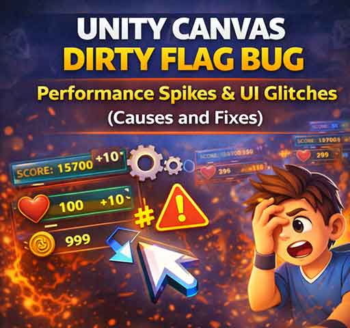 Unity UI Canvas Dirty Flag Bug: Performance Issues and Rendering Artifacts